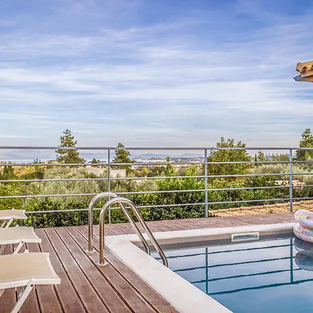 Olivia Corfu - Amazing Sea-view 3 Bedroom With A Pool فيلة *