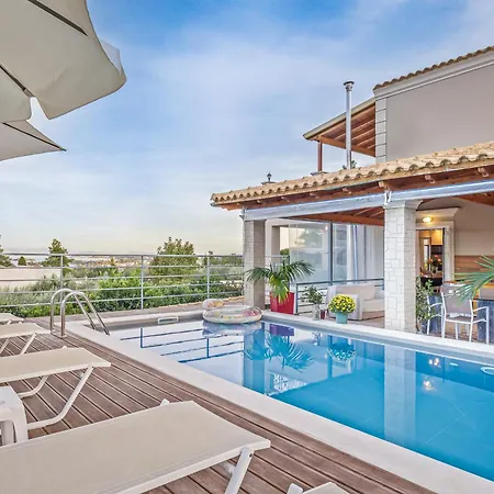 Olivia Corfu - Amazing Sea-view 3 Bedroom With A Pool