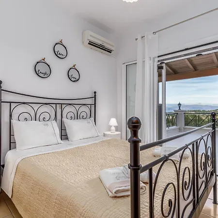 Olivia Corfu - Amazing Sea-view 3 Bedroom With A Pool Villa Gazátika