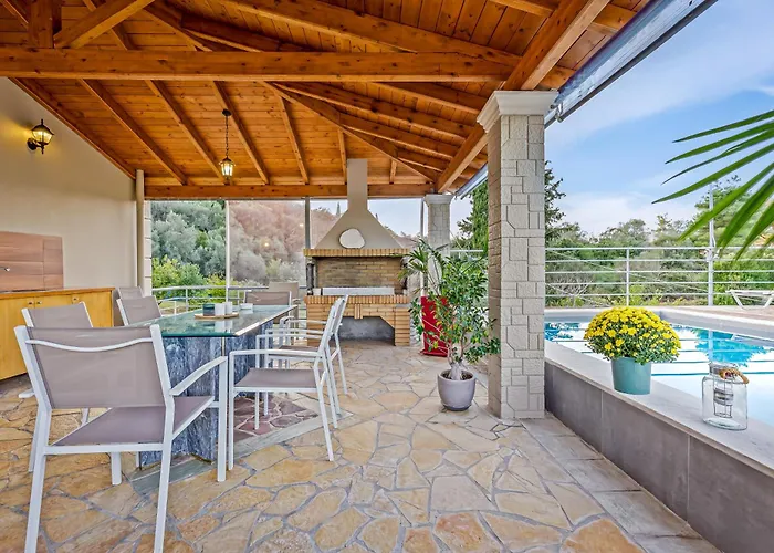 Olivia Corfu - Amazing Sea-view 3 Bedroom With A Pool וילה *