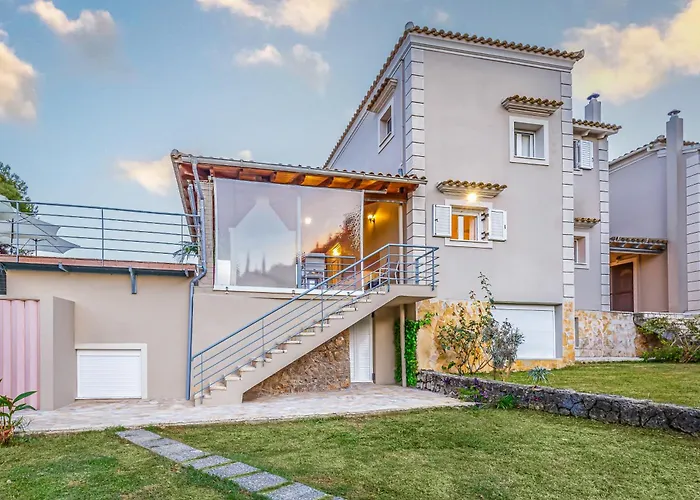 וילה Olivia Corfu - Amazing Sea-view 3 Bedroom With A Pool *